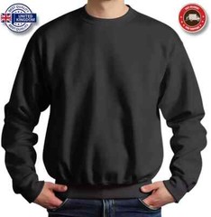 Mens Sweatshirt Heavy Blend 100% Cotton Plain Jumper Casual Very High Quality