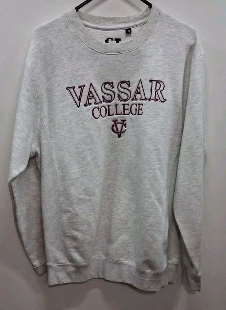 Vintage CI Sport Heavy Sweatshirt Vassar College Embroidered Letter XL