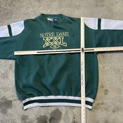 Unbranded Notre Dame Sweatshirt Mens XL Green Rugby Fighting Irish VTG