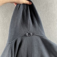 Vintage Dickies Thermal Lined Hoodie Mens XL Blue Full Zip 90s Y2K Grunge Skater