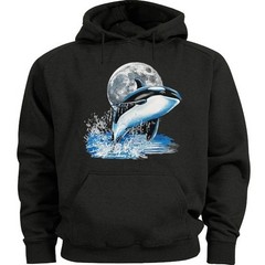 Orca Whale Nature Lover Ocean Whale Watching Beach Jumper Hoodie Sweat Shirt