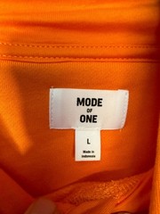 Mode Of One Mens Voltage Orange Kangaroo 80% cotton Pocket Fleece Hoodie Size L