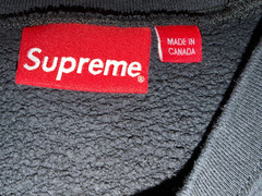 Black Supreme Cutout Box Logo Crewneck Size XL SS20