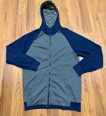 Disney Pixar Hoodie Mens Medium Full Zip Luxo Ball Lamp Graphic Gray