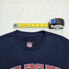 NFL New England Patriots Sweatshirt G-III Navy Blue Red White Stripe Mens Small