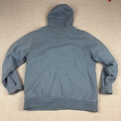 L.L. Bean Katahdin Iron WHoodie Mens M Blue Full Zip Sherpa Lined Fleece
