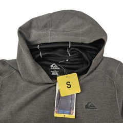 Quiksilver Men’s Gray Long Sleeve Dry Flight Hooded Shirt / Small / New