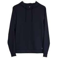Rhone essentials performance hoodie jet black midweight moisture wicking sports