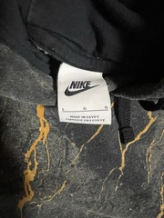Nike Sportswear Club Fleece Hoodie Mens Large Gray Marbled Gold Pullover Pocket
