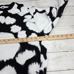 Nike Sweatshirt Mens M Black White Sport Cloud Print DM6915-010 Logo