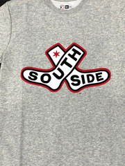 *NEW* Men NEW ERA MLB CHICAGO WHITE SOX SOUTH SIDE GRAPHIC TEE HEATHER GREY 👍