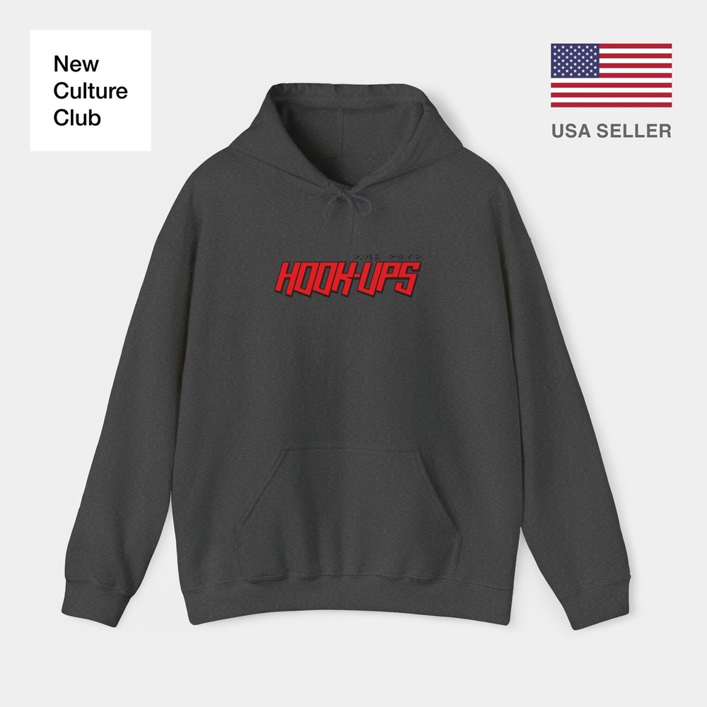 Hook-Ups Skateboard Logo Vintage Classic Skate Hoodie Print