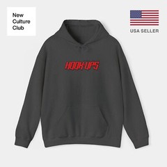 Hook-Ups Skateboard Logo Vintage Classic Skate Hoodie Print