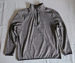 Avalanche Mens 1/4 Zip Microfiber Pullover Sweatshirt Mock Turtleneck Size Large
