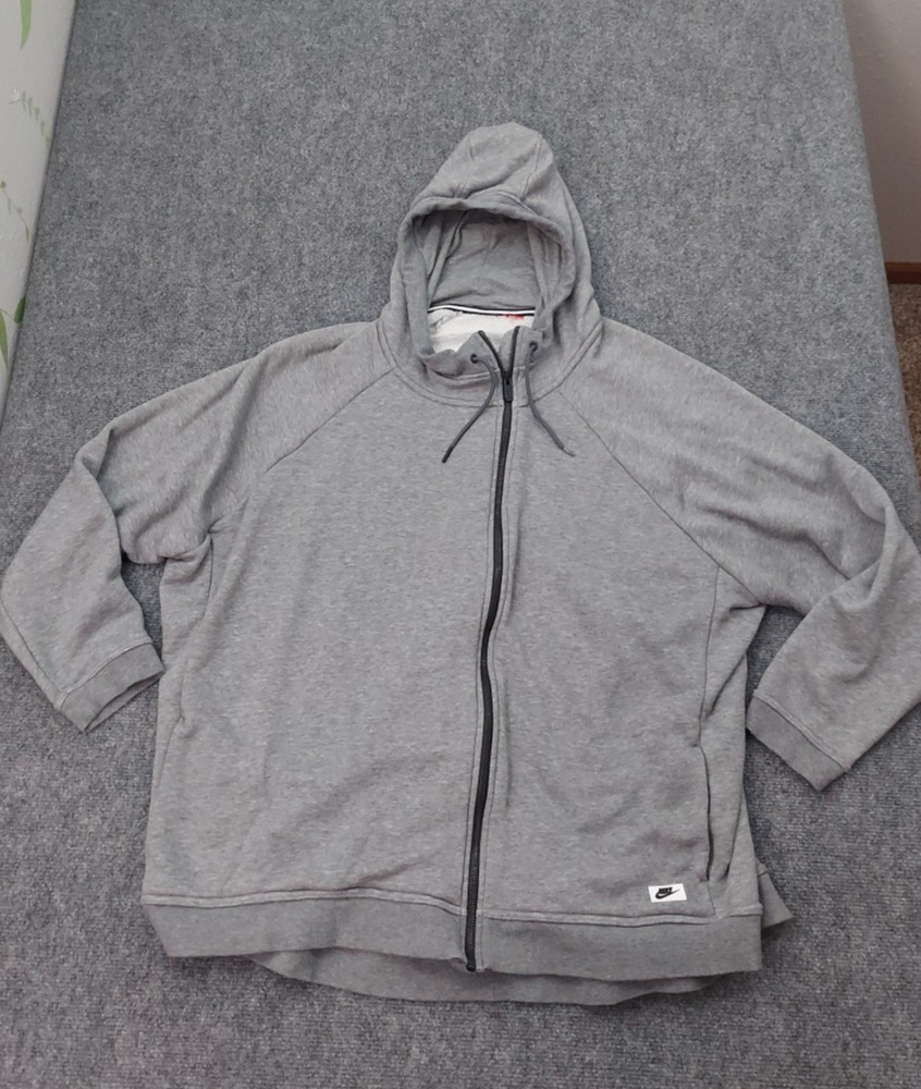 Nike Sportswear Modern Cape Hoodie Jacket Womens 3X Gray Full Zip