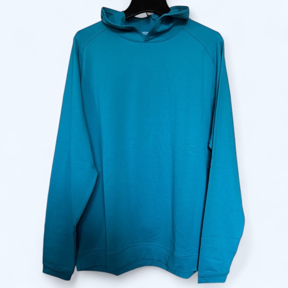 Peter Millar Crown Sport Pine Performance Hoodie Pullover Jablu MS23EK45 SizeM