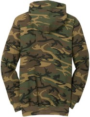 Camo Fleece Pullover Hoodie Camouflage Casual Cotton Blend Hooded Sweatshirt