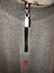 Vintage Specialized 1/4 Zip Gray Embroidered Pullover Sweatshirt Sz L Cycling