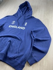 ENGLAND CRICKET 2019 WORLD CUP WINNERS Hoodie Navy Blue Pullover Size XL