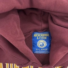 Vintage Abercrombie 2000s Burgundy Hoodie Size xl