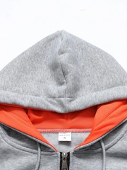 Spring Autumn New Men’s Multi Pocket Hoodie with Velvet Casual Zipper Hoodie.