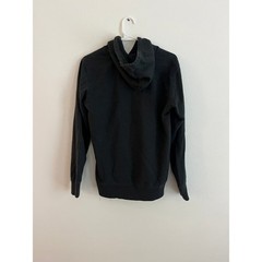 Threads 4 Thought Mens Black Pullover Hoodie Kangaroo Pocket Sustainable Fleece