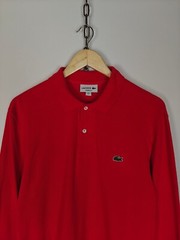 Lacoste Basic Long Sleeve Pullover Logo Red size L