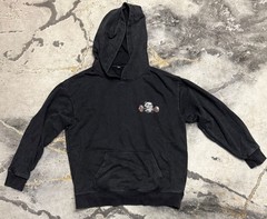 Muscles in Progress Panda Gym Workout Black Mineral Wash Hoodie