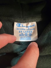 Babson Champion Reverse Weave Sweatshirt Hoodie College Collegiate XXL Green