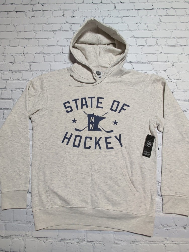 NEW Men’s NHL State Of Hockey Minnesota Hoodie Hooded Classic Fit Sweatshirt
