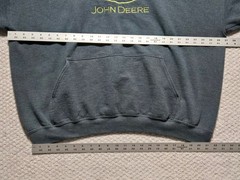 Gildan Heavy Blend John Deere Embroidered Logo Gray Pullover Hoodie 2XL