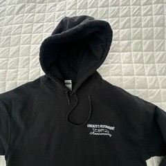 Lorenzo’s Restaurant Hoodie Adult Medium Black Graphic Sandy Hook Newtown CT