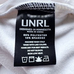UNRL Crossover Crewneck White Men’s L Stretch Performance Sports Gym