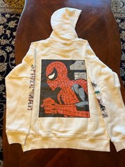 SPIDERMAN MARVEL Hoodies PRINT ON SLEEVES TOO S, M, L, XL, XXL New With Tag NWT