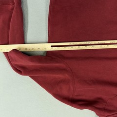 Nike Hoodie Sweatshirt Mens Large Red Fleece Pullover Small Swoosh Logo Basic
