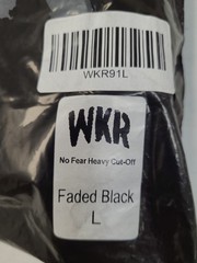 New WKR No Fear Heavy Cut Off Sweatshirt Men’s US Size L