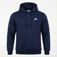 Nike Club Men’s Fleece Hoodie Pullover Hooded Jumper Black & Navy S-XXL Sizes