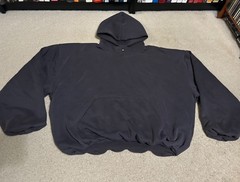 Yeezy GAP Engineered by Balenciaga Logo Hoodie SMALL Mens OVER-SIZED grey men’s