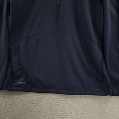 Nike Mens Shirt Blue Gray Size Medium Fit Dry 1/4 Zip Sweatshirt 100% Polyester