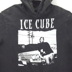 Ice Cube Hoodie Men Large Black Graphic Cotton Pocket Drawstring Hip Hop Rap 90s