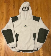 Nike ACG Ninja Fleece Balaclava Hoodie White Vintage USA Sherpa Jacket