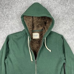 Old Navy Hoodie Mens Medium Green Sherpa Lined Full Zip Heavyweight Jacket
