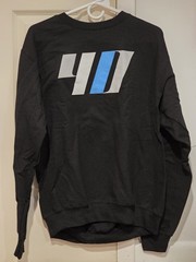 Hagerty ’40’ Logo Black Sweatshirt | 50/60 Cotton/Polyester | Medium Size – New