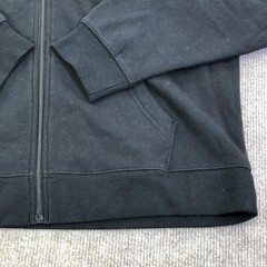 Aeropostale Cloud Soft Hoodie Sweatshirt Mens Small Black Full Zip Fleece Solid