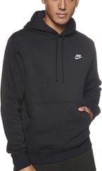 Nike Sportswear Club Fleece Hoodie Black Men’s ALL SIZES New w/Tags FREE SHIP P2