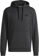 Adidas Essentials Fleece Men’s Hoodie Black/Dark Gray H12215 New