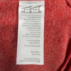HAUS OF GREY Pullover Red Heather Half Zip Performance Mens XL