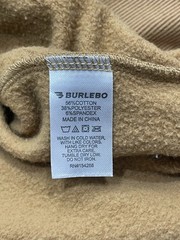 Burlebo Hoodie Mens Size Small Tan Duck Hunting Graphic Hooded Sweatshirt