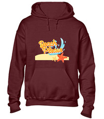 BEACH PLEASE HOODY HOODIE COOL SUMMER HOLIDAY CLOTHING CASUAL FASHION TOP