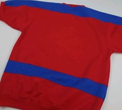 Vintage 90s Pro Spirit Colorblock Stripe Short Sleeve Sweatshirt Sport Athletic